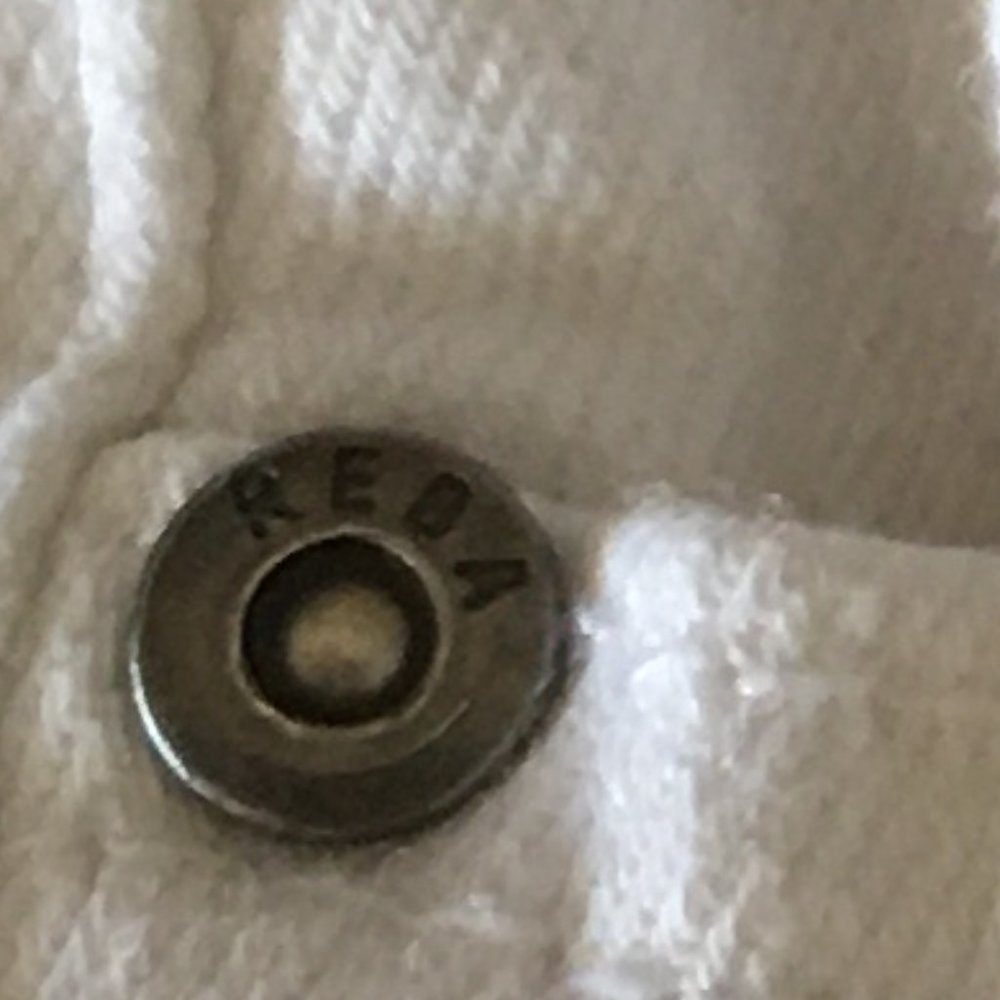 REBA DENIM White Raw Hem Cropped Skinny Jeans SZ 4 - Picture 6 of 11